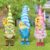 Umigy 3 Pcs Spring Yard Gnome Sign with Stakes 32 x 10 Inch Cute Spring Garden Decor Outdoor Lawn Sign Outside Flower Garden Signs for Home Pathway Walkway
