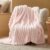 Bedsure Pink Throw Fuzzy Blanket for Couch – 350GSM Super GentleSoft Fluffy Cozy Plush Blankets for Women, Cute Small Fleece Throws for Girls, 50×60 Inches, Wider Striped Design