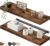 QEEIG Floating Shelves for Wall 23.6″ Long – Wall Mounted Shelf Bathroom Kitchen Living Room Bedroom Farmhouse Home Decor Display Bookshelf Large 23.6 x 9.3 inch Set of 2, Rustic Brown (008-60BN)