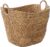 Deco 79 Seagrass Handmade Decorative and Functional Storage Basket Large Woven Basket Organizer with Ring Handles, Basket for Storage 20″ x 18″ x 19″, Brown